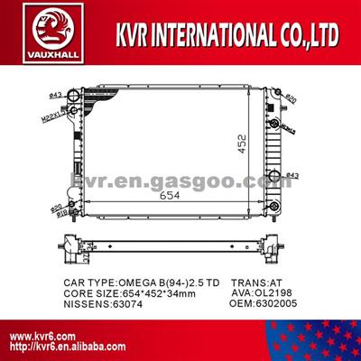 Assembly Radiator For VAUXHALL OMEGA B 2.5 TD OEM 6302005