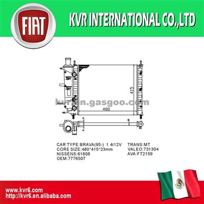 Cooling Radiator For FIAT OEM 7776507 46736955