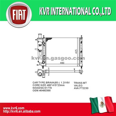 Auto Engine Cooling Radiator For FIAT OEM 46480388