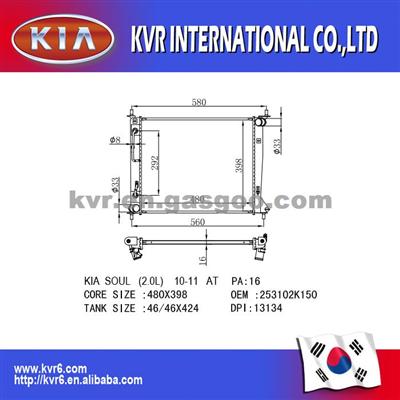 Kia Radiator For SOUL 25310-2K150