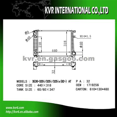 passenger car radiator For BMW 3 E30 OEM 1719256