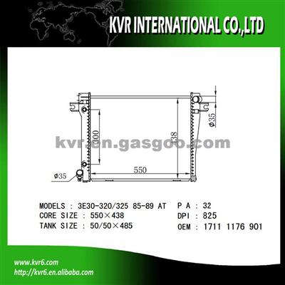 Auto Aluminum Radiator For BMW 3 E30 OEM 1176899