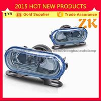 4 Inch Rectangular Universal Metal Blue Small Projector Fog Lights Headlights