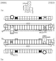 Auto Radiator Plastic Tank IVECO