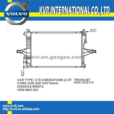 Radiator Manufacturer For VOLVO S60/S70/V70/S80/XC 70 OEM 8601432