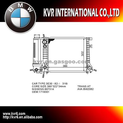 Car Radiator For BMW 3 E30 OEM 1719301