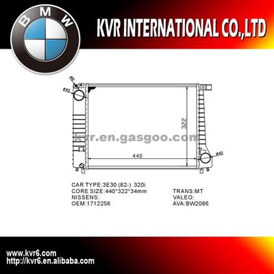 Auto Radiator For BMW 3 E30 OEM 1712821