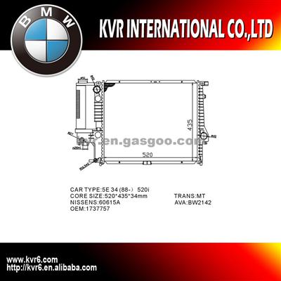 Performance Aluminum Radiator For BMW 5 E34 OEM 1737757