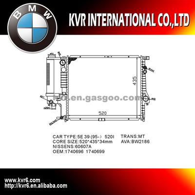 Mechanical Aluminum Radiator For BMW 5 E39 OEM 1740699