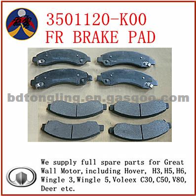 3501120-K00 Brake Pad FR Hover For Great Wall Motor