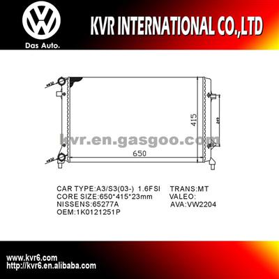 Auto Engine Cooling Radiator For VOLKSWAGEN CADDY/EOS/GOLF V/GOLF VI/JETTA/PASSAT/TOURAN OEM 1K0121251AR