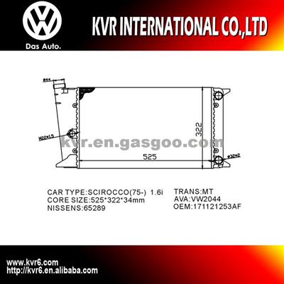Auto Cooling System Radiator For VOLKSWAGEN GOLF II/SCIROCCO OEM 171121253F