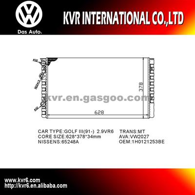 Aftermarket Radiator For VOLKSWAGEN GOLF III/LUPO OEM 1H0121253BE