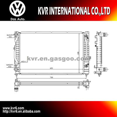 High Quality Auto Radiator For VOLKSWAGEN PASSAT OEM 8D0121251BC