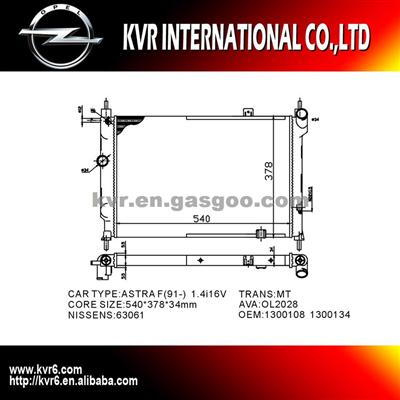 Complete Radiator For OPEL ASTRA F OEM 1300111 1300132