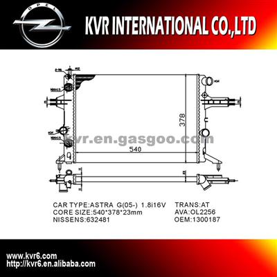 Assy Radiator For OPEL ASTRA G/ZAFIRA A OEM 1300187 1300213