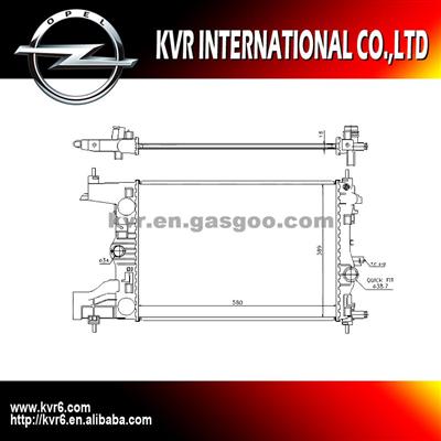 Aluminum Car Radiator For OPEL ASTRA J/ZAFIRA C OEM 1300299 13267650