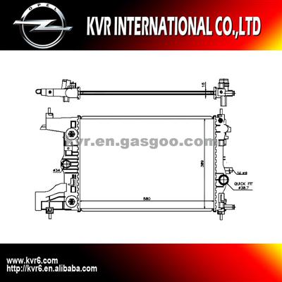 Aluminum Radiator For OPEL ASTRA J OEM 1300300