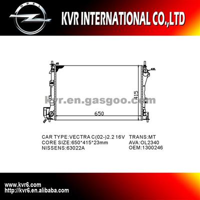 UNIVERSAL COOLING SYSTEM Radiator For OPEL SIGNUM/VECTRA C OEM 1300245 1300246