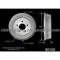 Car Brake Drum 80100