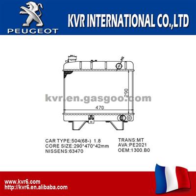 Radiator Factory For PEUGEOT 504 OEM 1300B0