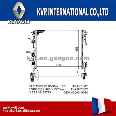 Car Cooling System Radiator For RENAULT CLIO II OEM 8200049080