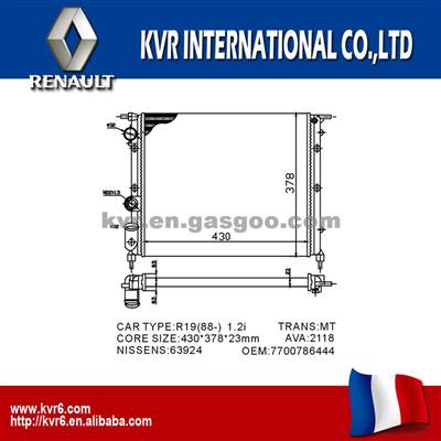 Aluminum Auto Radiator For RENAULT CLIO Ⅰ/EXPRESS/R19 OEM 7700786444