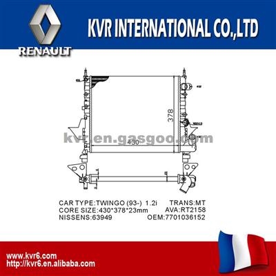 High Quality Auto Radiator For RENAULT TWINGO OEM 7701036152