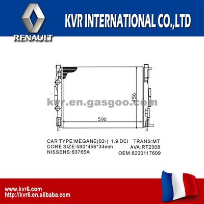 Competitive Radiator For RENAULT MEGANE II OEM 8200117609