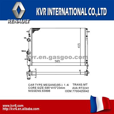 Mechanical Aluminum Radiator For RENAULT MEGANE I/ SCENIC I OEM 7700425842