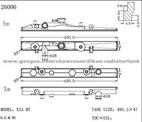 Auto Radiator Plastic Tank KIA MT