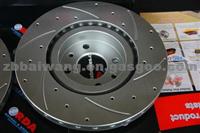 Drilled Holes And Slccotted Line Car Brake Disc/ Rotor Brake Plate Drill Holes