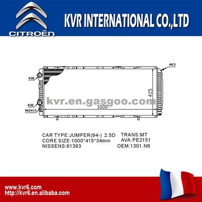 Mechanical Radiator For Citroen JUMPER OEM 1301N6/1331RV/1333A4