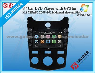 8 Inch Wince 6.0 Car Dvd Player With GPS For KIA CERATO Manual Air-Conditioner 2008-2012