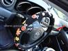 Fashion Design Nubuck Leather Car Steering Wheel Cover