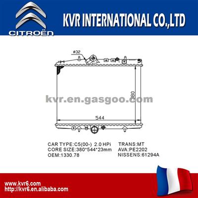 Mechanical Radiator For Citroen C5 OEM 1330.78/1333.66