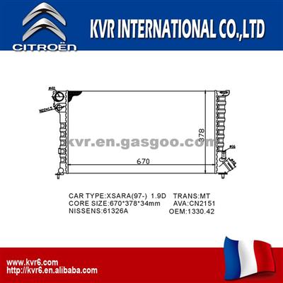 Auto Radiator For Citroen XSARA OEM 133042/C9/1331CW
