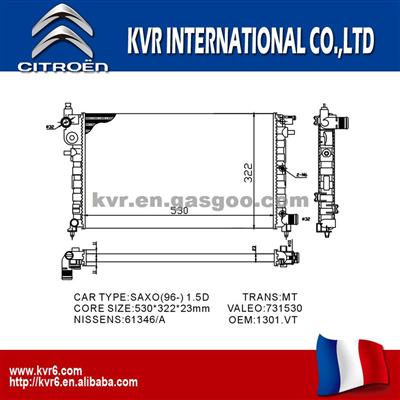 Car Radiator For Citroen SAXO OEM 1301VT/1331T3/133092