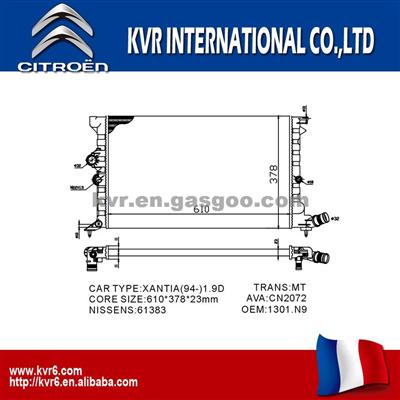 High Performance Radiator For Citroen XANTIA OEM 1301.N9/1331.HZ