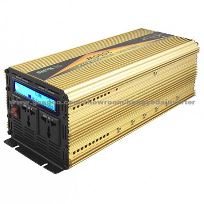 12v 220v 2000w Pure Sine Wave Inverter With Charger LCD Display