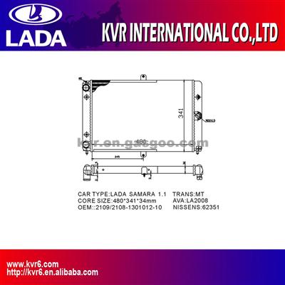 Lada Aluminum Car Radiator Oem 2108.1301012-10