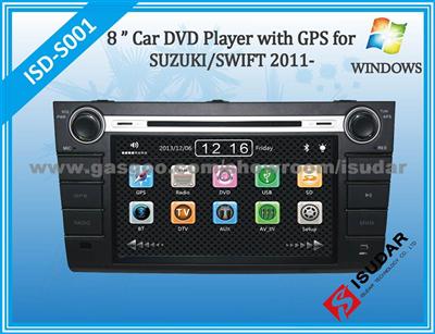 8inch 2din Wince System Car Dvd Player With GPS For SUZUKI SWIFT 2011-