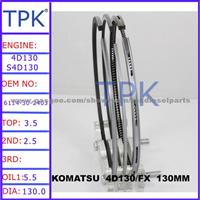 Komatsu 4D130,4D130-1 Piston Ring Set, 6114-30-2403