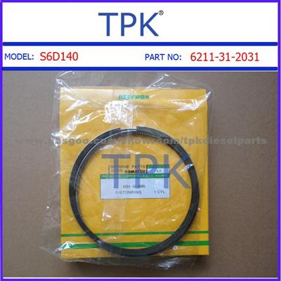 Komatsu S6D140,S6D140-1,SA6D140,SA6D140-1 Piston Ring Set, 6211-31-2032,6211-31-2031