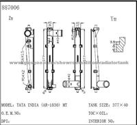 Auto radiator plastic tank for SUZUKI TATA INDICA (AR-1830) MT