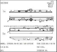 Auto radiator plastic tank for SUZUKI INTEGRA 89-93 DA5 (AR-1076) MT