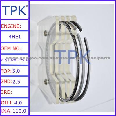 Isuzu 6HE1,6HE1T Piston Ring Set, 8-94396-840-0,8-94390-529-1,8-97166-992-0