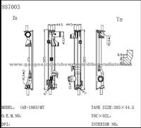 Auto radiator plastic tank for SUZUKI (AR-1065) MT