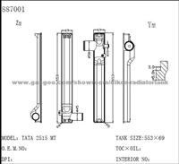 Auto radiator plastic tank for SUZUKI TATA 2515 MT