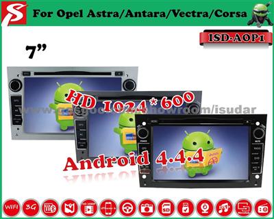 7inch Android 4.4.4 Car DVD Player For Opel Astra/Astra/Vectra, Supports BT/GPS/IPod/WiFi/3G/OBD